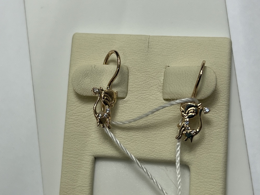 СЕРЬГИ С КАМНЯМИ (Au 585)