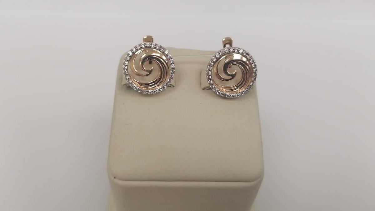 СЕРЬГИ С КАМНЯМИ (Au 585)