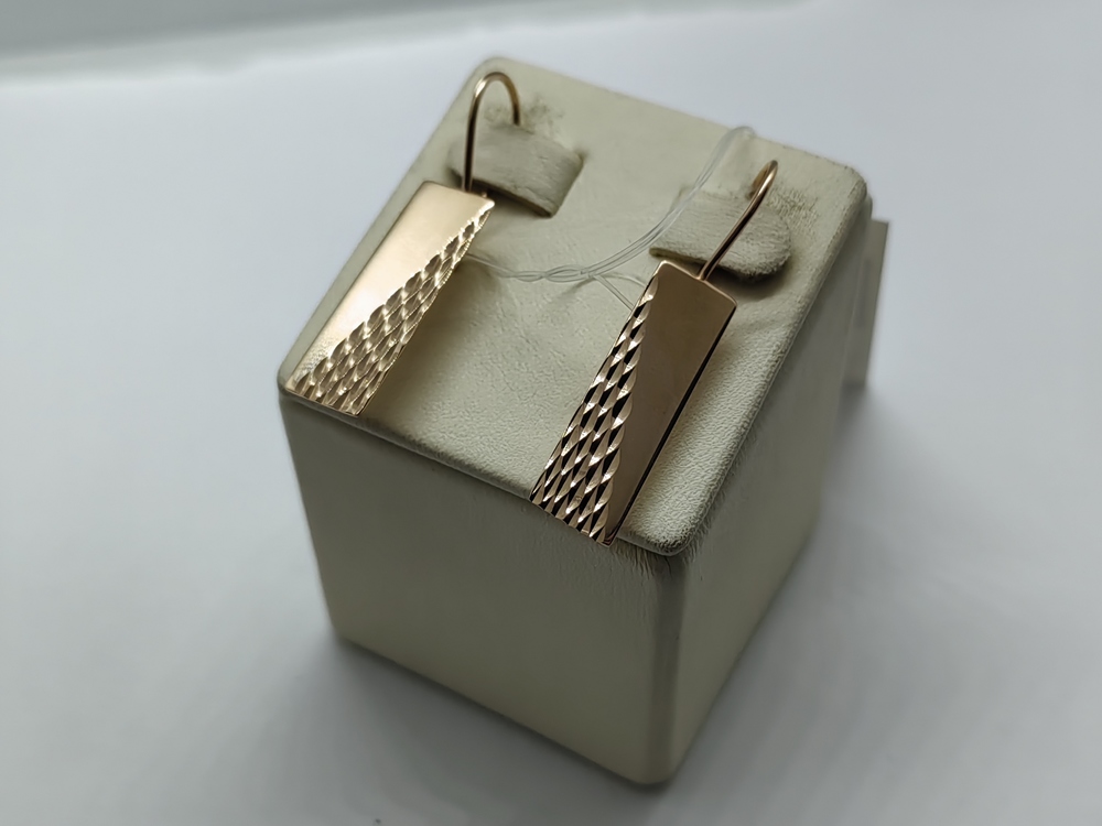 СЕРЬГИ ПЕТЕЛЬКА без камня (Au 585)