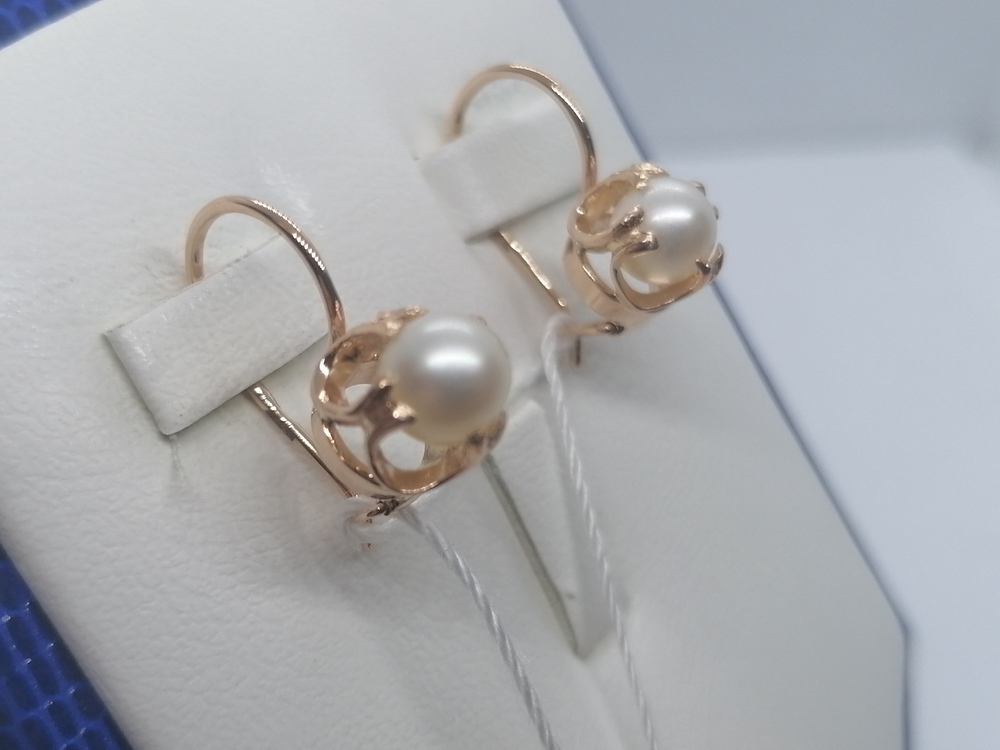 СЕРЬГИ С КАМНЕМ (Au 585)