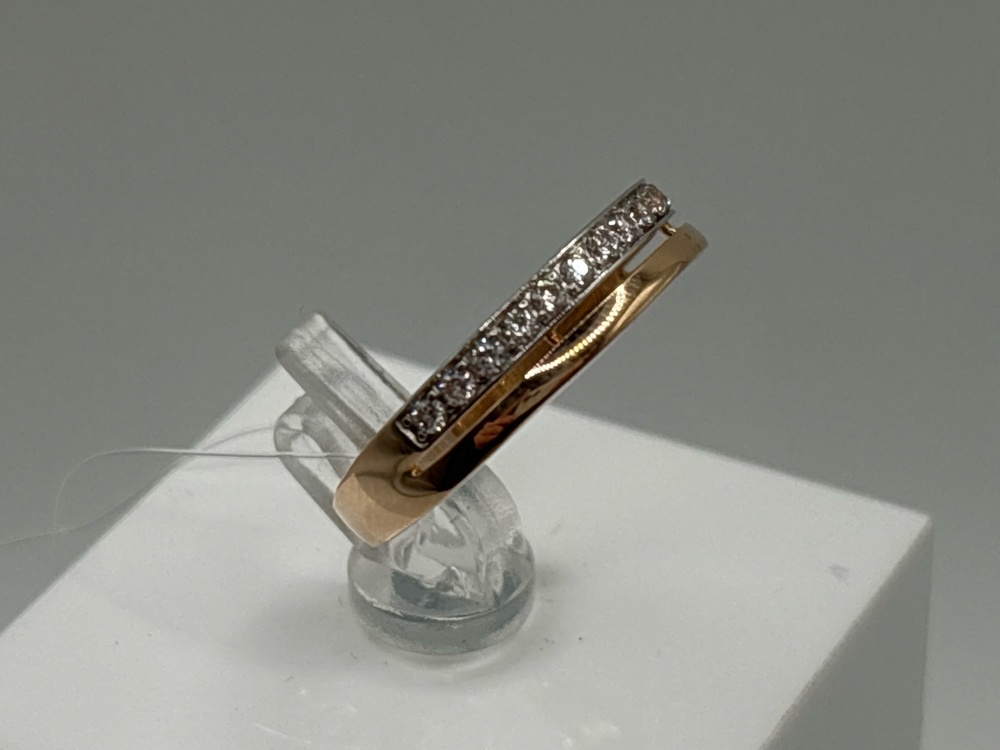 КОЛЬЦО С КАМНЯМИ (Au 585)