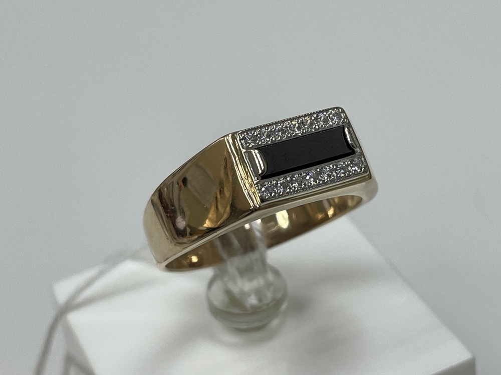 ПЕЧАТКА С КАМНЯМИ (Au 585)