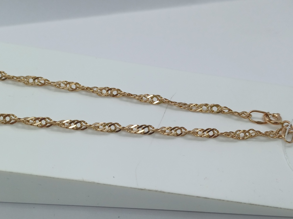 ЦЛСИ585 ЦЕПЬ ПОЛНОВЕСНАЯ Сингапур (Au 585)