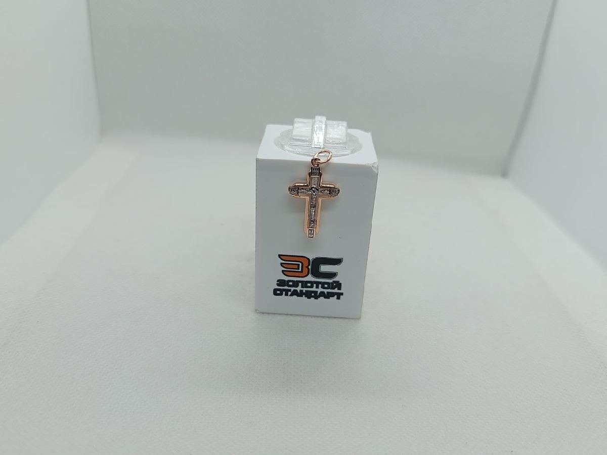 ПОДВЕСКА КРЕСТ без камня (Au 585)