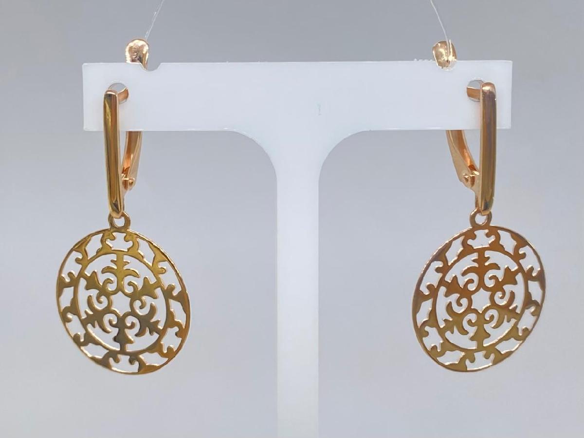 СЕРЬГИ БЕЗ КАМНЯ (Au 585)