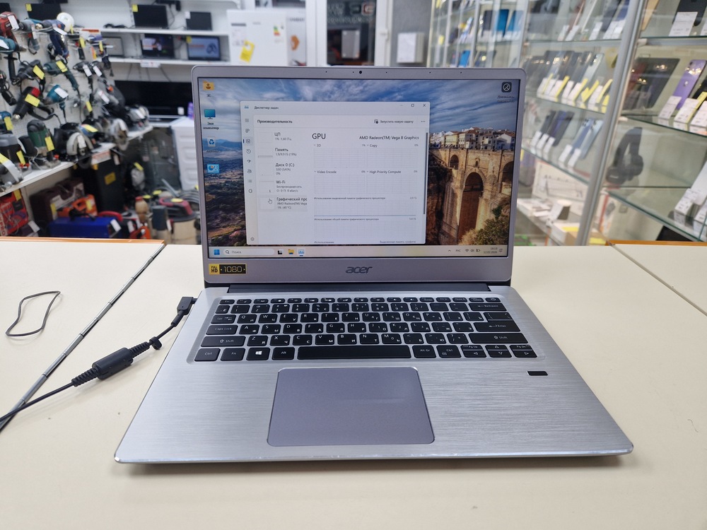 Ноутбук Acer; Ryzen 5 3500U, Radeon Vega 8, 12 Гб, 500 Гб, Нет