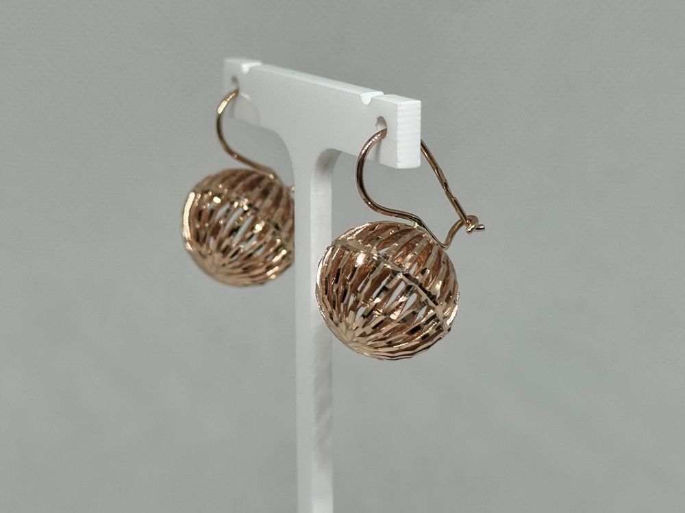 СЕРЬГИ БЕЗ КАМНЯ (Au 585)