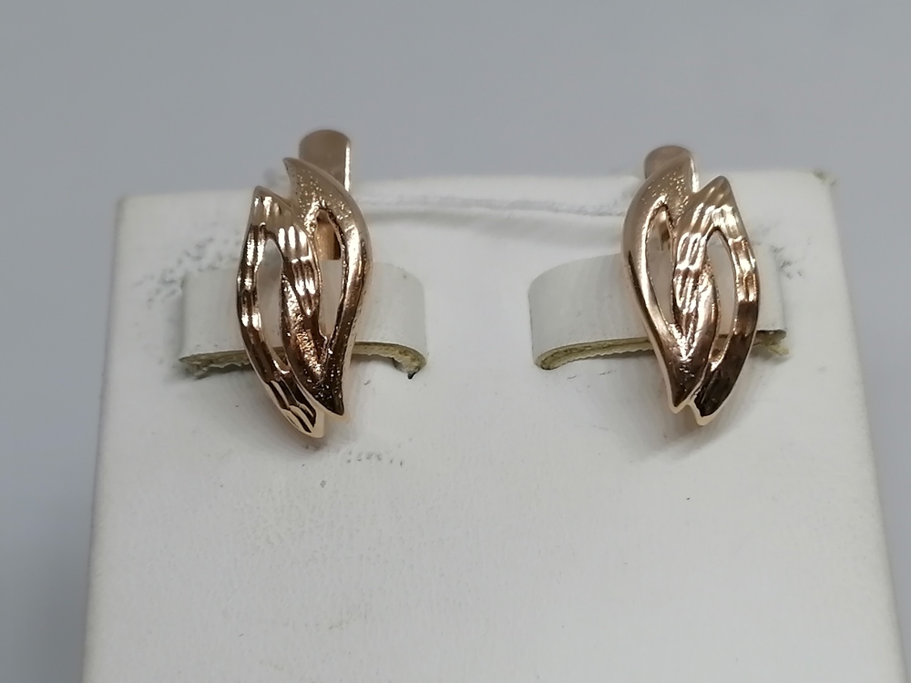 СЕРЬГИ БЕЗ КАМНЯ (Au 585)