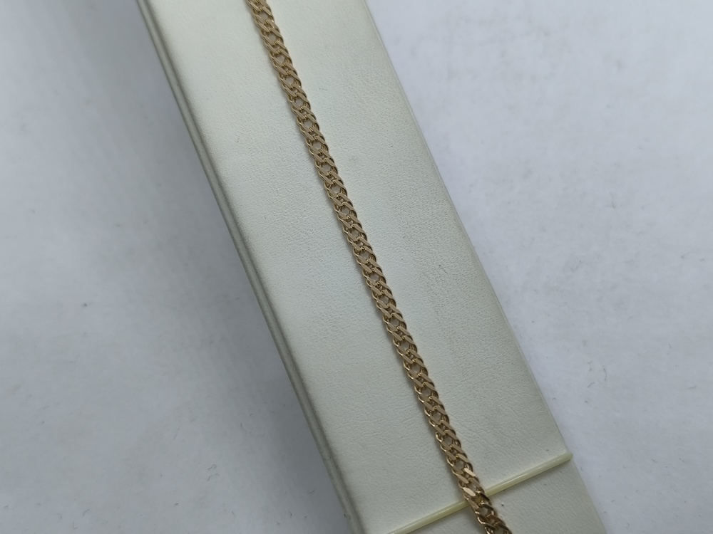 БРАСЛЕТ ПУСТОТЕЛЫЙ Ромб двойной (Au 585)