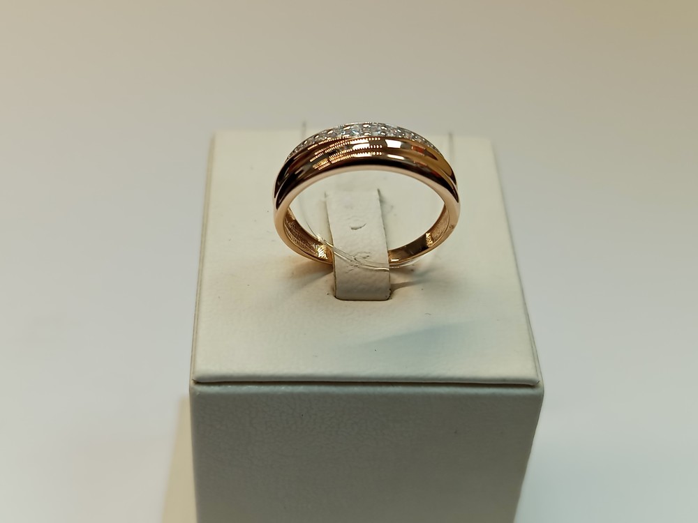 КОЛЬЦО С КАМНЯМИ (Au 585)