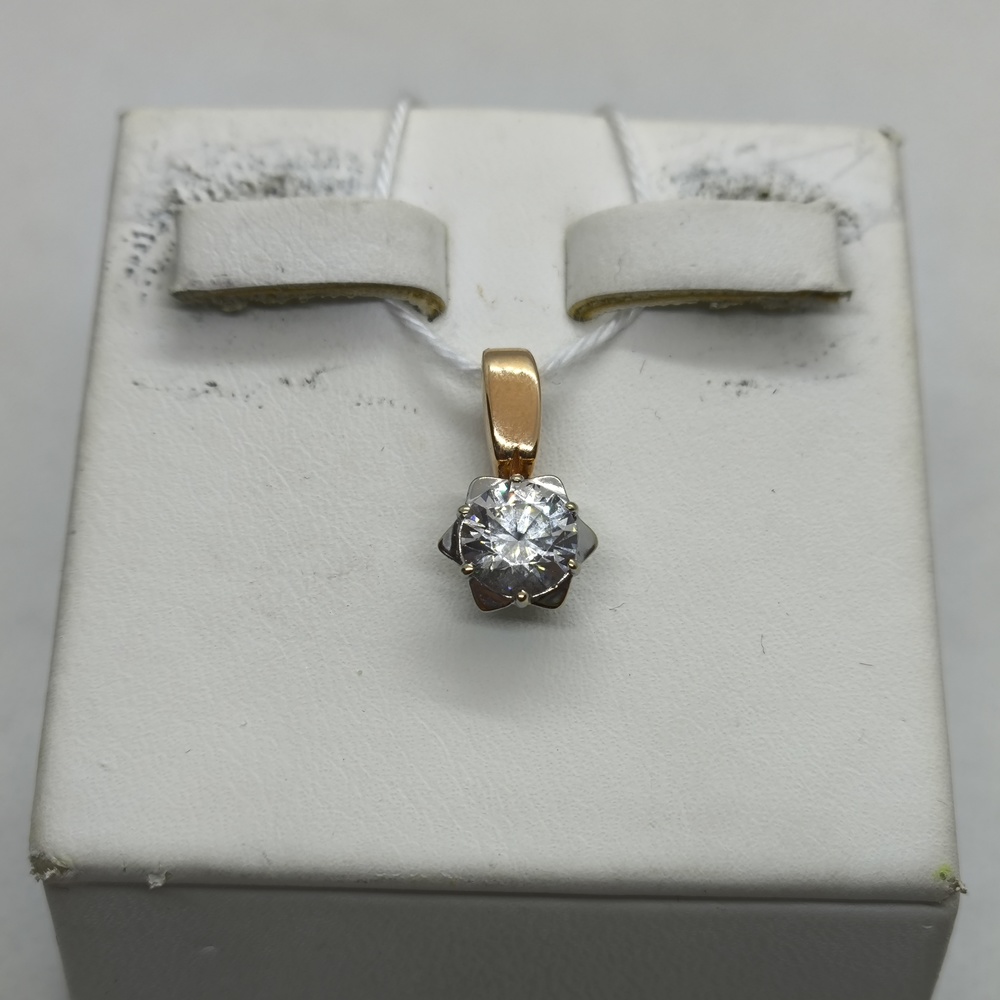 ПОДКМ585 ПОДВЕСКА С КАМНЕМ (Au 585)