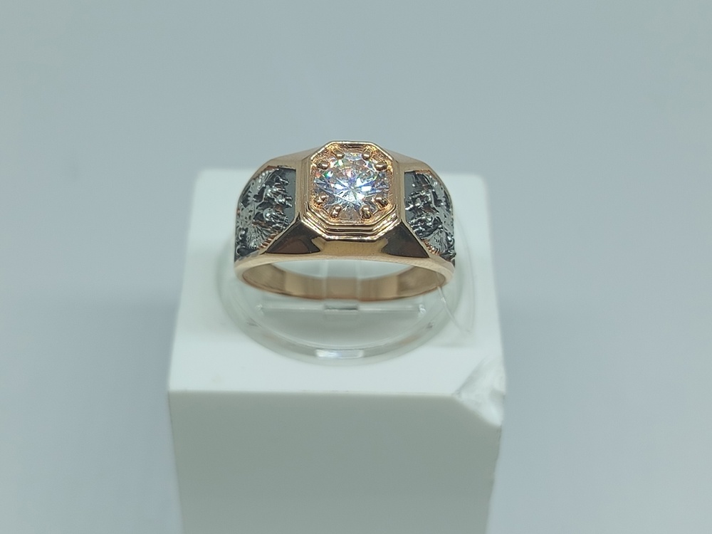 ПЕЧАТКА С КАМНЯМИ (Au 585)