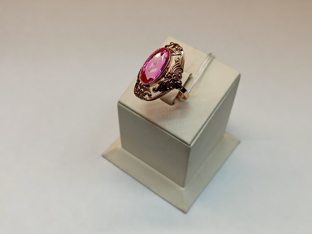 КОЛКМ583 КОЛЬЦО С КАМНЕМ (Au 583)