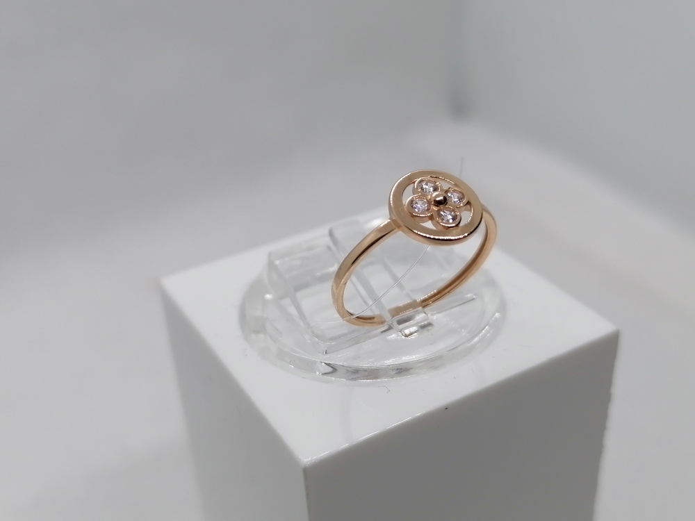 КОЛЬЦО С КАМНЯМИ (Au 585)