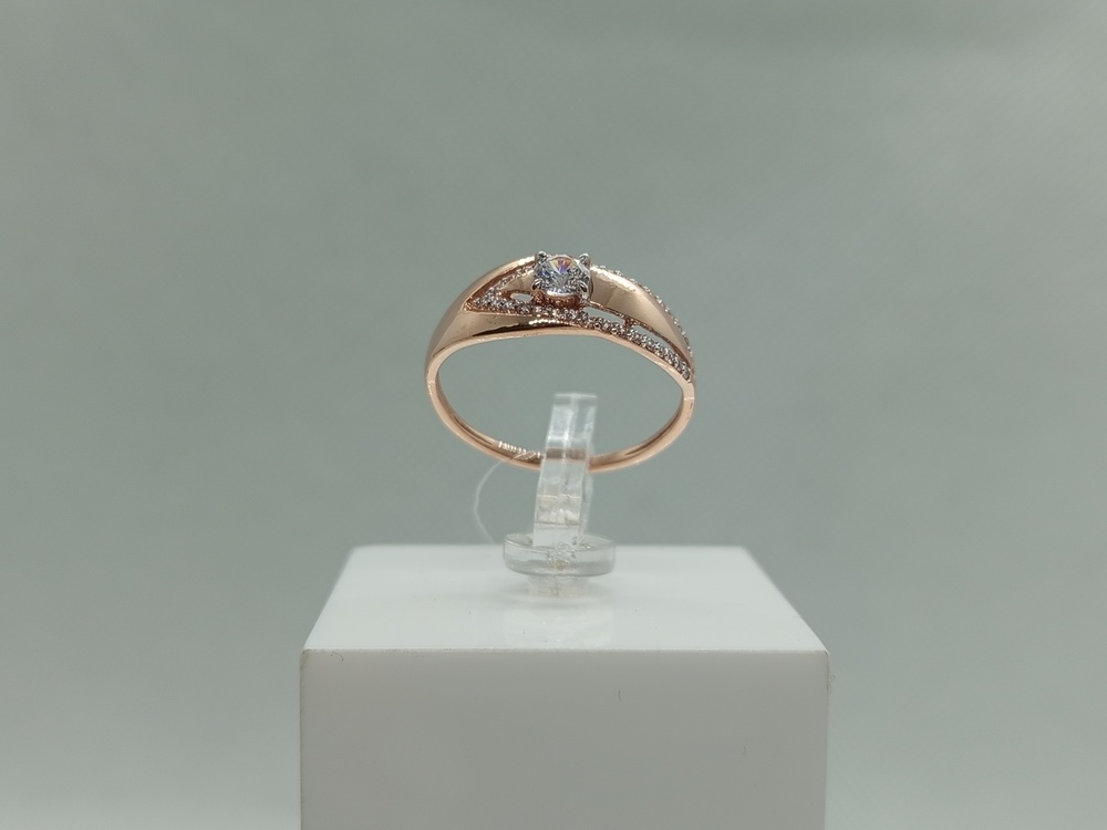 КОЛЬЦО С КАМНЯМИ (Au 585)