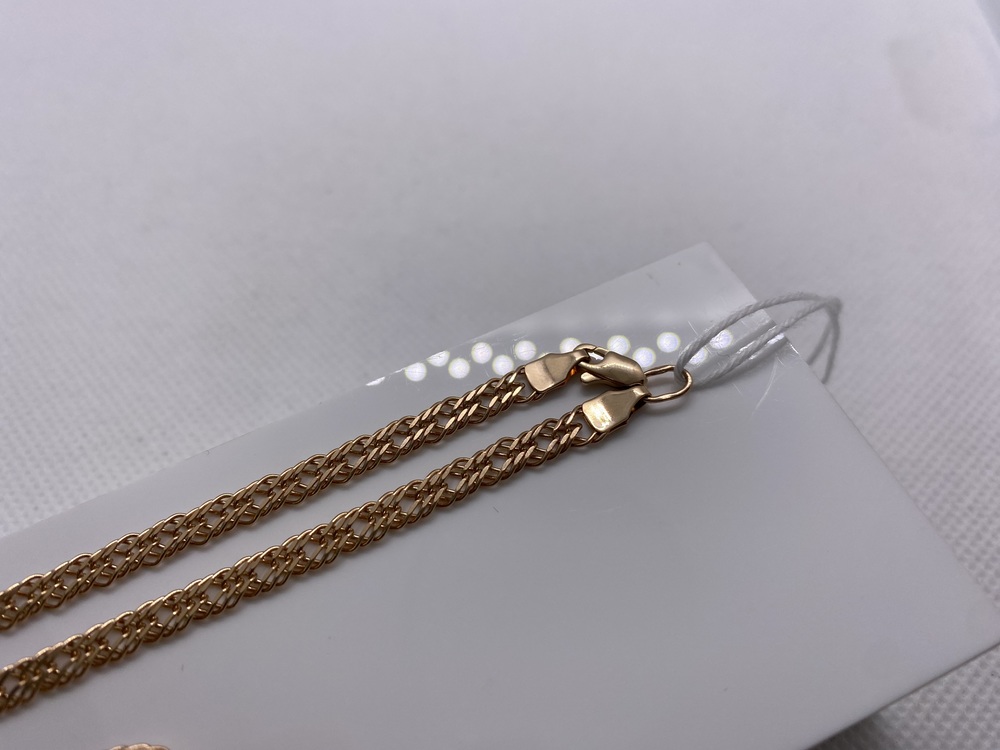 ЦЛР3585 ЦЕПЬ ПОЛНОВЕСНАЯ Ромб тройной (Au 585)