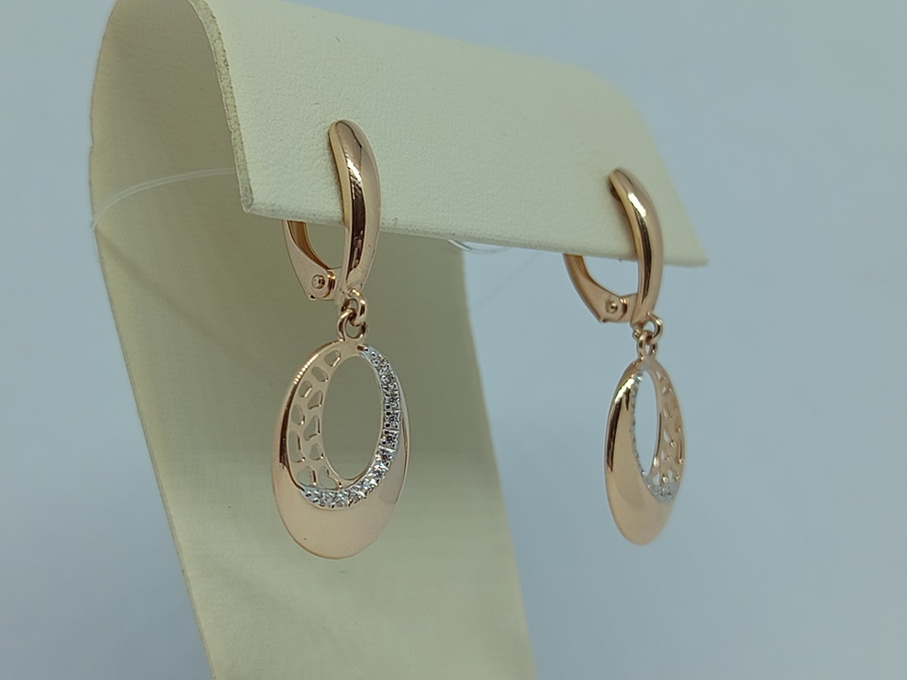 СЕРЬГИ С КАМНЯМИ (Au 585)