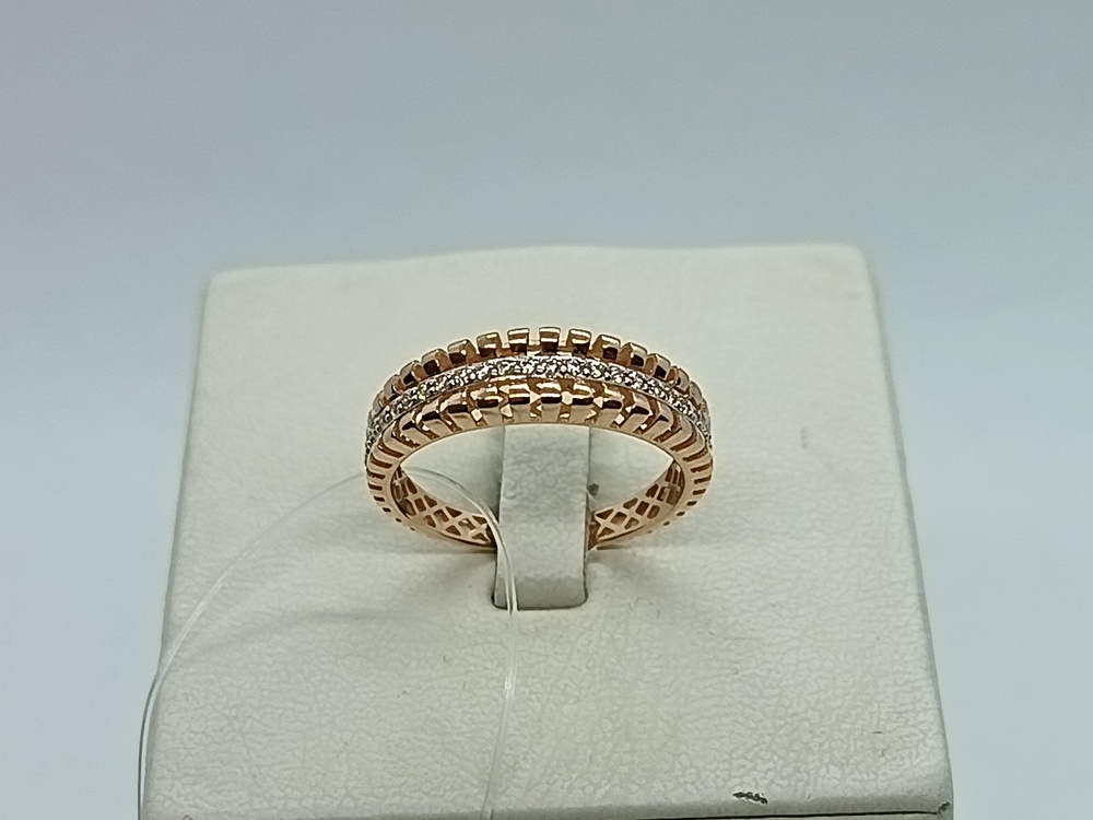 КОЛЬЦО С КАМНЯМИ (Au 585)