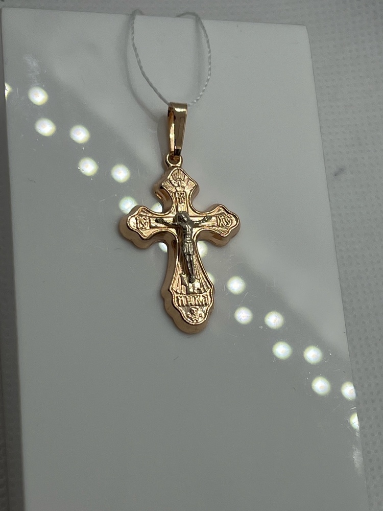 ПОДВЕСКА КРЕСТ без камня (Au 585)
