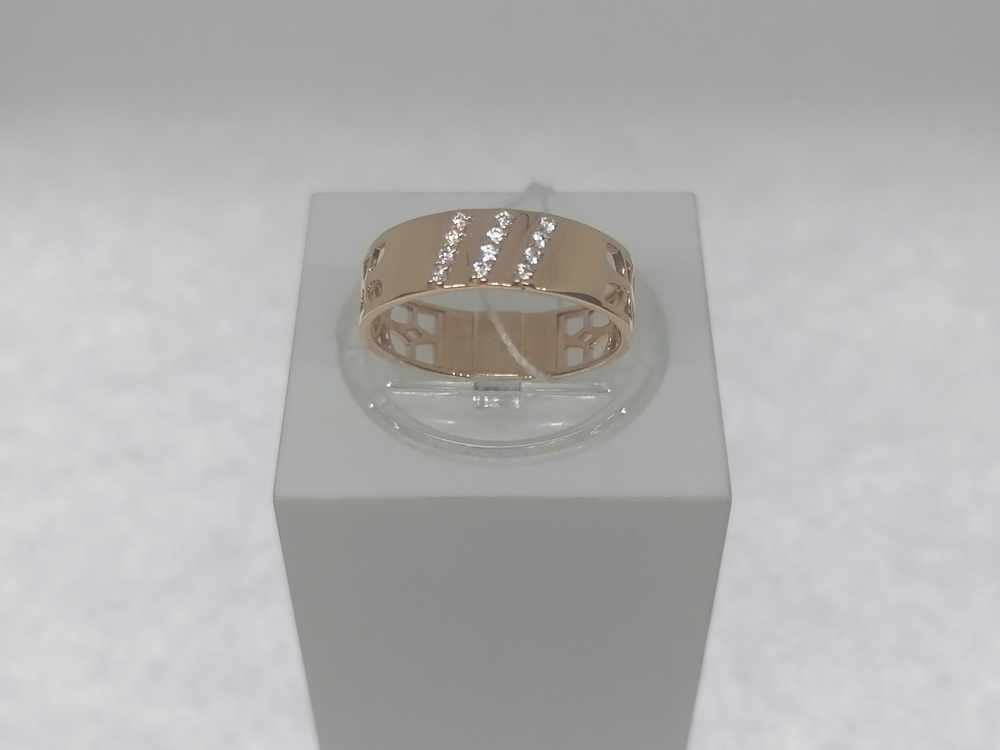 12988 КОЛЬЦО С КАМНЯМИ (Au 585)