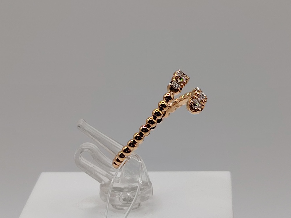 КОЛЬЦО С КАМНЯМИ (Au 585)