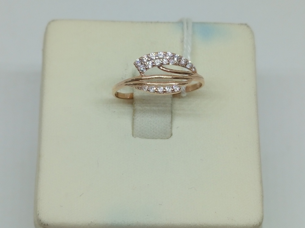 КОЛЬЦО С КАМНЯМИ (Au 585)