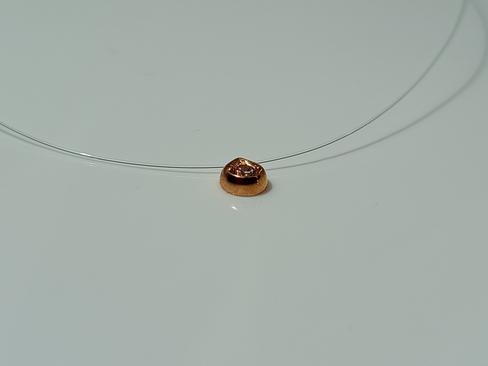 КОЛЬЕ НА ЛЕСКЕ с камнем (Au 585)