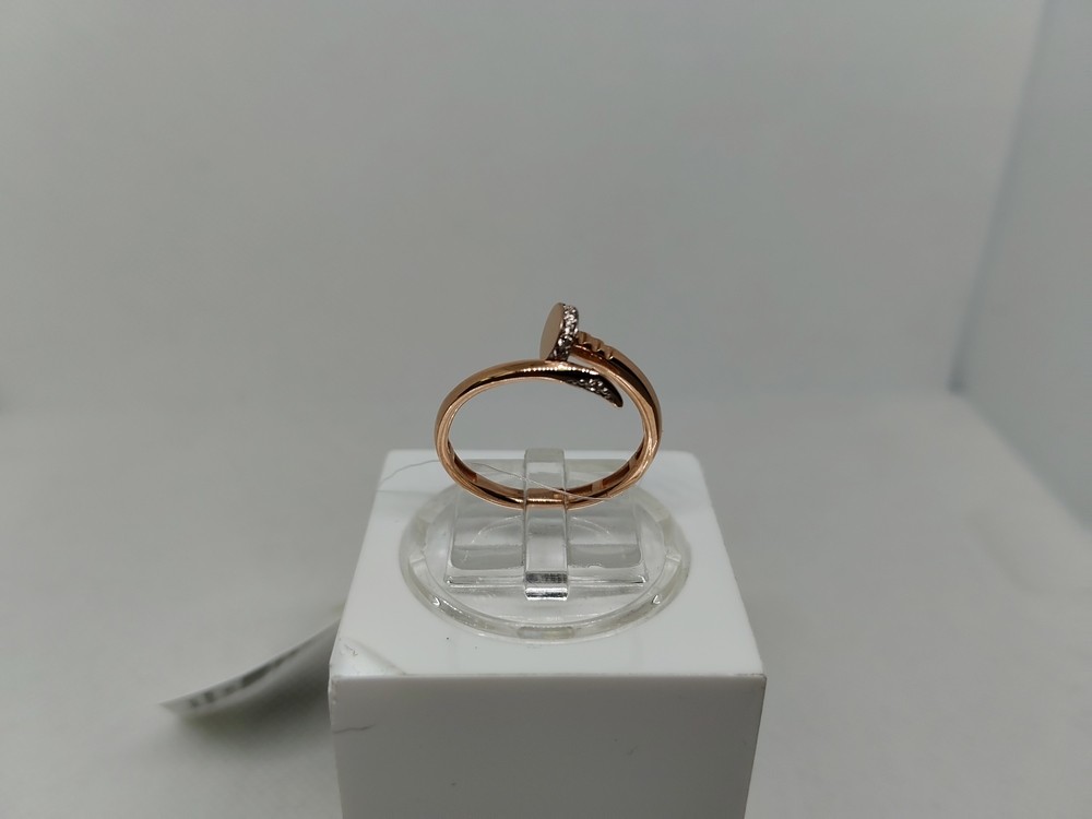 КОЛЬЦО С КАМНЯМИ (Au 585)