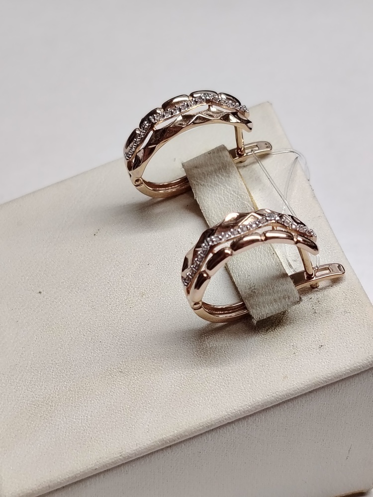 СЕРЬГИ С КАМНЯМИ (Au 585)