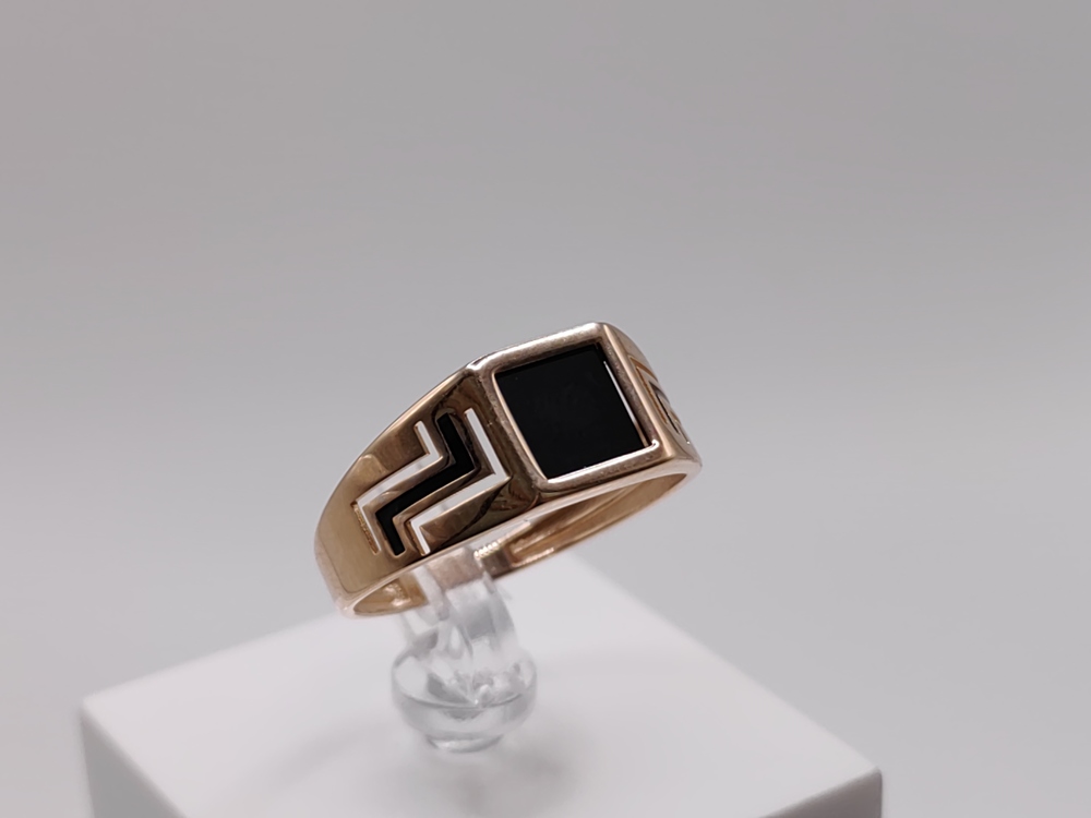 КОЛЬЦО ПЕЧАТКА с камнем (Au 585)