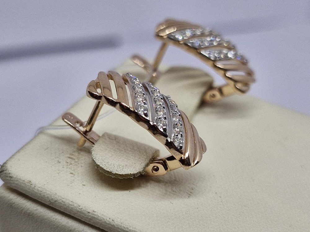 СЕРЬГИ С КАМНЯМИ (Au 585)