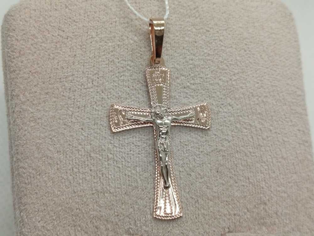 ПОДВЕСКА КРЕСТ без камня (Au 585)