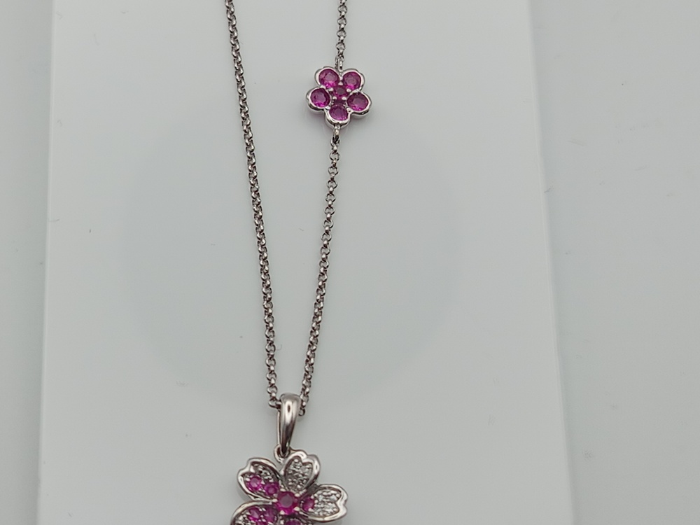 КОЛЬЕ С КАМНЯМИ Au 585