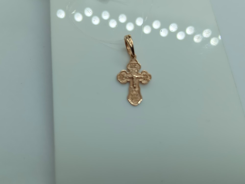 ПОДВЕСКА КРЕСТ без камня (Au 585)