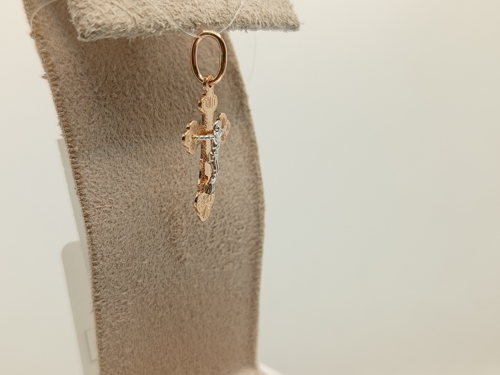 810-00014-10-00-00-02 ПОДВЕСКА КРЕСТ (Au 585)