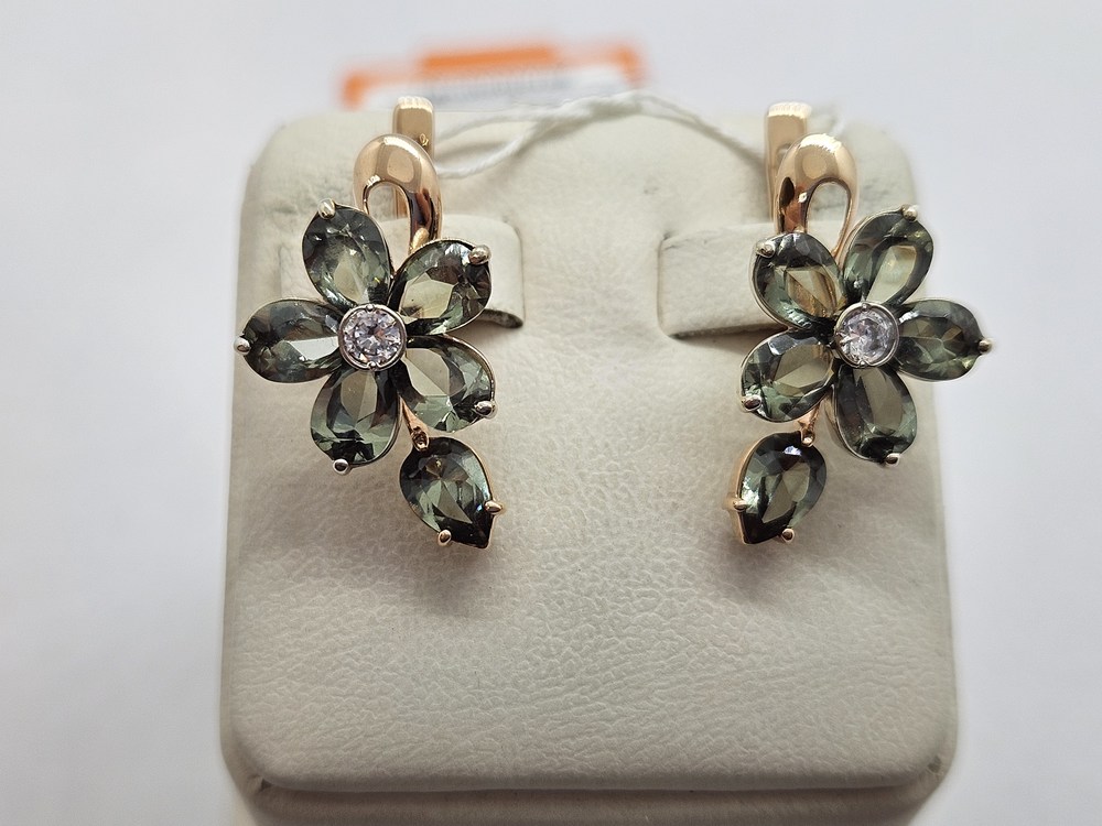 СЕРЬГИ С КАМНЯМИ (Au 585)