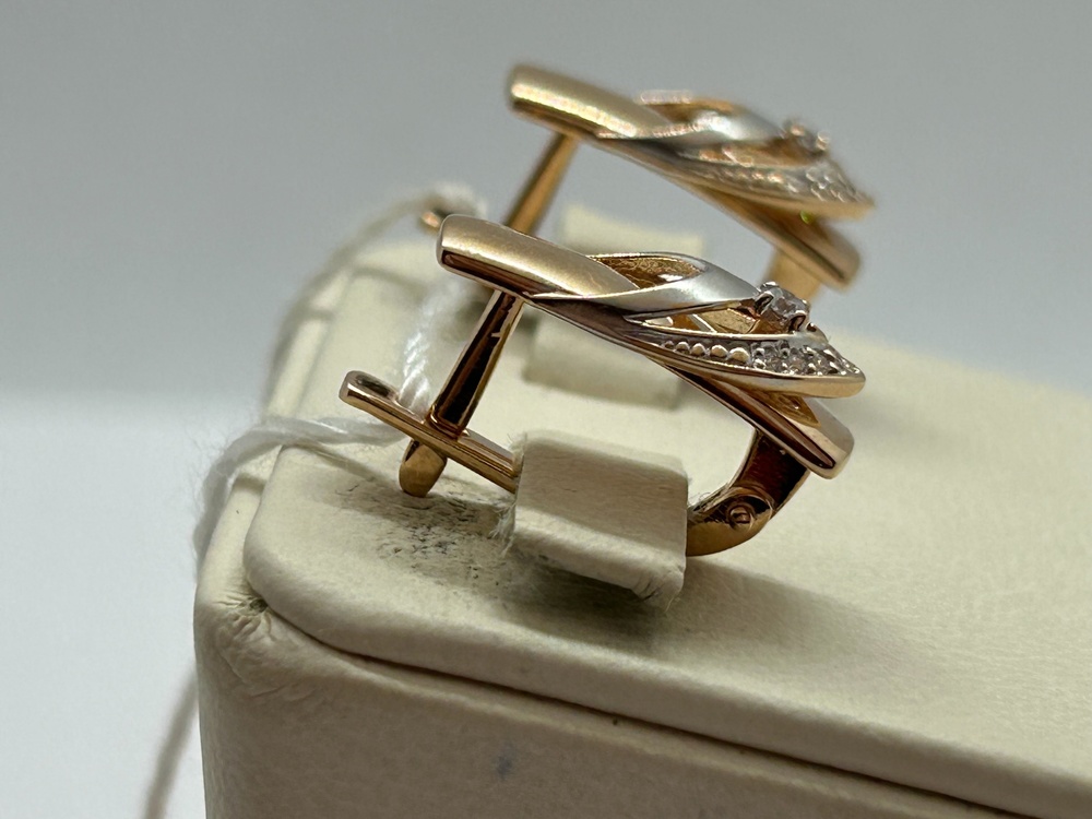 СЕРЬГИ С КАМНЯМИ (Au 585)