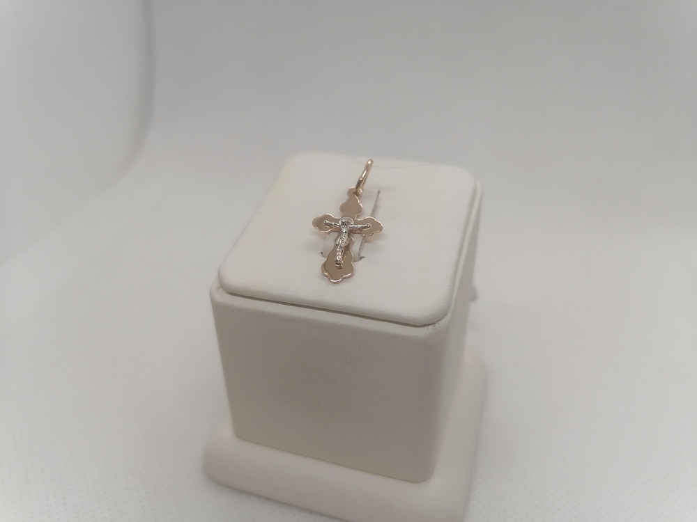 810-00330-10-00-00-00 ПОДВЕСКА КРЕСТ без камня (Au 585)