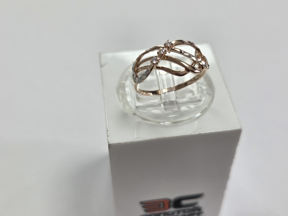 КОЛКМИ585 КОЛЬЦО С КАМНЯМИ (Au 585)