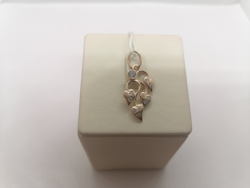 ПОДВЕСКА С КАМНЯМИ (Au 585)