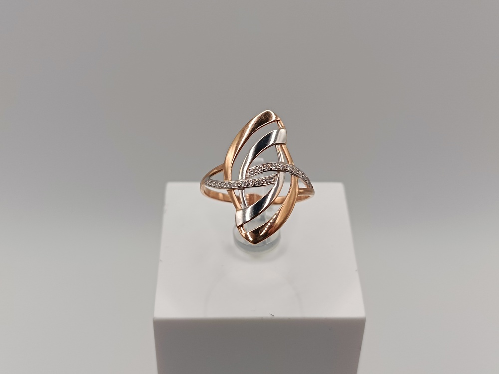 КОЛКМИ585 КОЛЬЦО С КАМНЯМИ (Au 585)