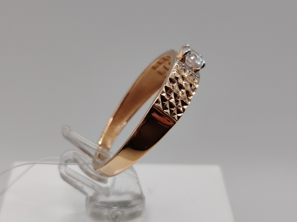 КОЛЬЦО С КАМНЯМИ (Au 585)