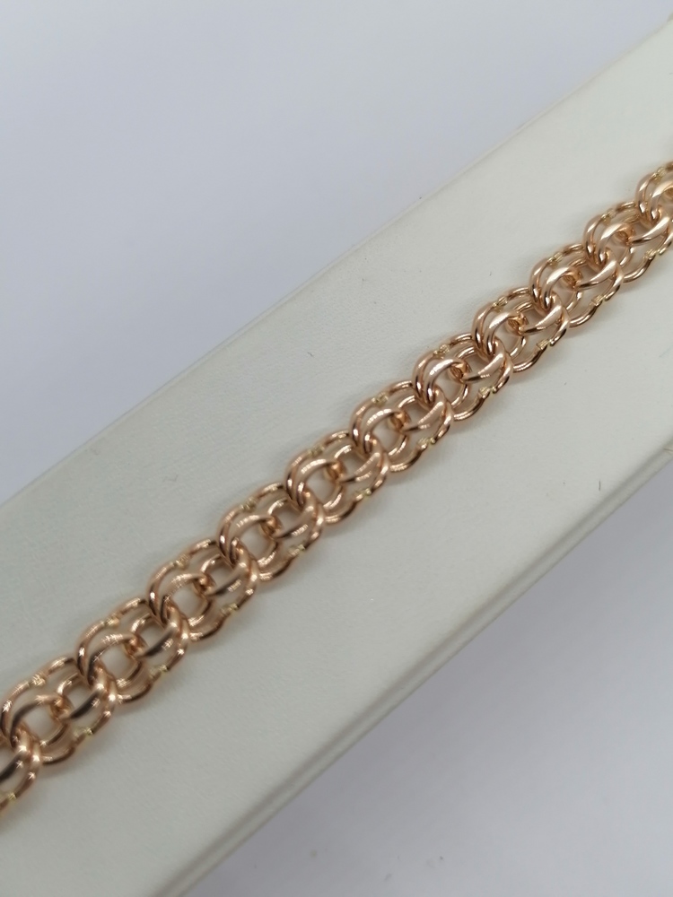 БЛБ585 БРАСЛЕТ ПОЛНОВЕСНЫЙ Бисмарк (Au 585)