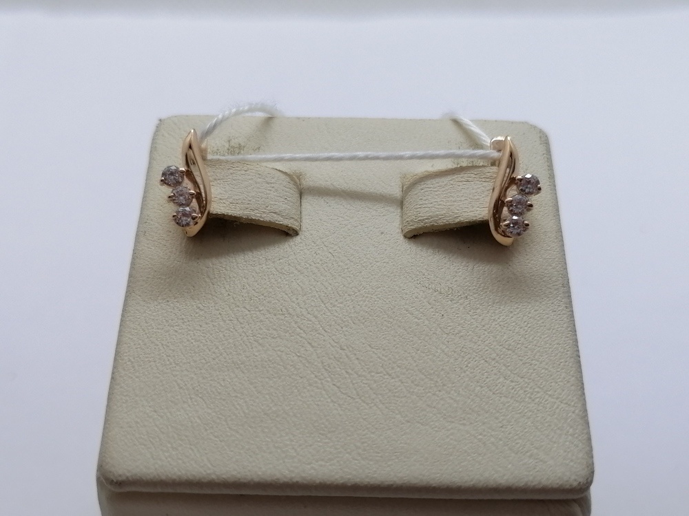 СЕРЬГИ С КАМНЯМИ (Au 585)