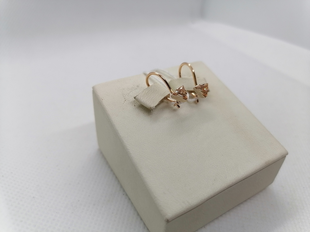 СЕРЬГИ С КАМНЕМ (Au 585)