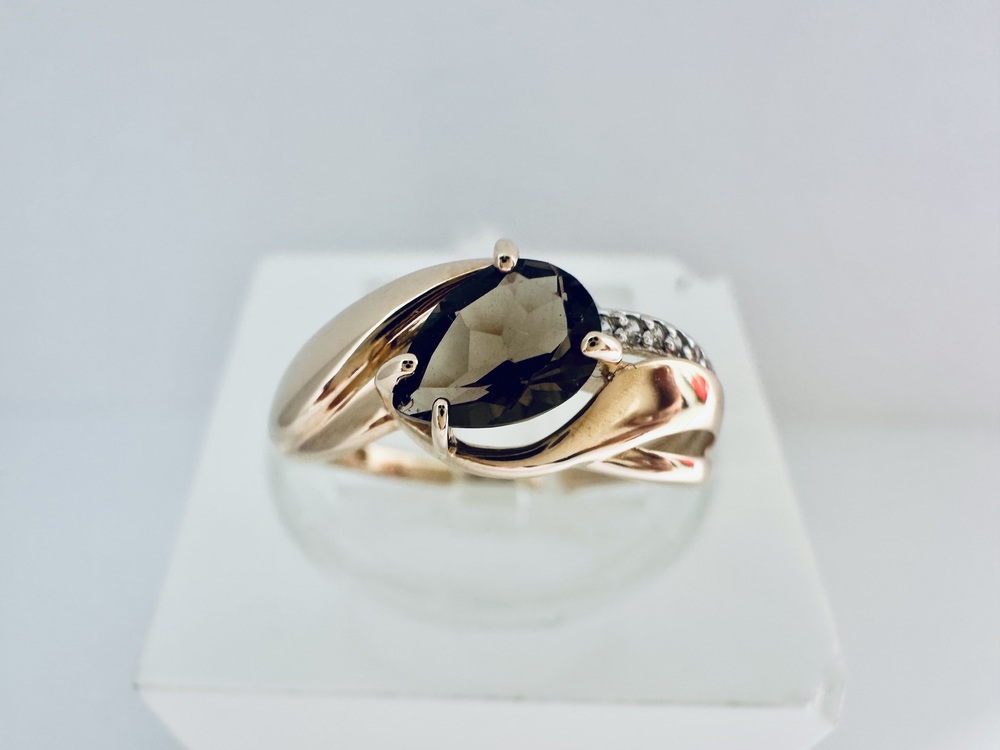 КОЛЬЦО С КАМНЯМИ (Au 585)