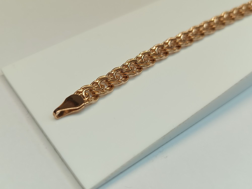 БРАСЛЕТ ПУСТОТЕЛЫЙ Бисмарк (Au 585)