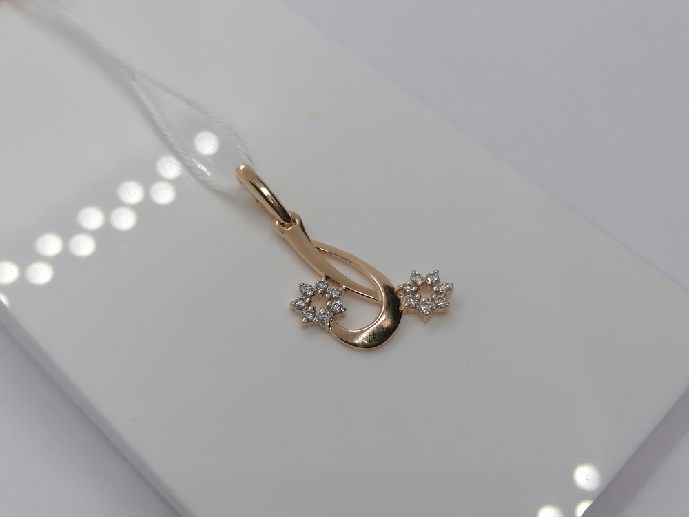 ПОДВЕСКА С КАМНЯМИ (Au 585)