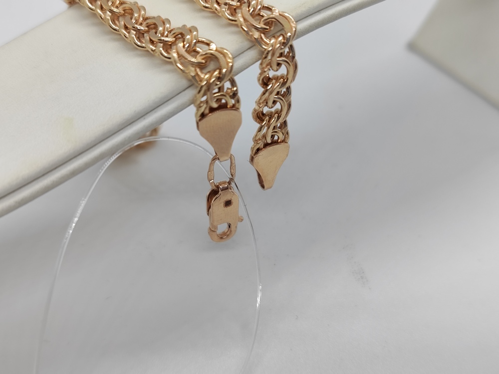 БРАСЛЕТ ПУСТОТЕЛЫЙ Бисмарк (Au 585)