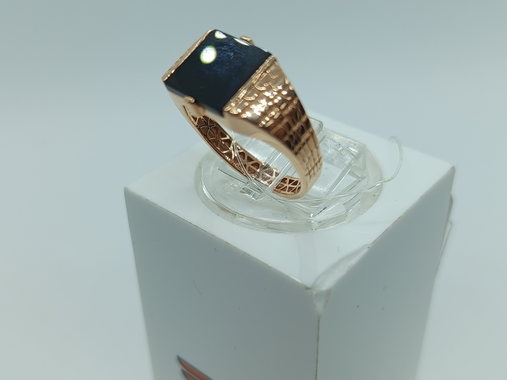 КОЛЬЦО ПЕЧАТКА оникс (Au 585)